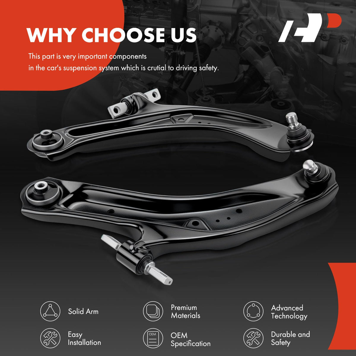 A-Premium pre-greased joint with visible grease for reduced break-in wear and maintenance