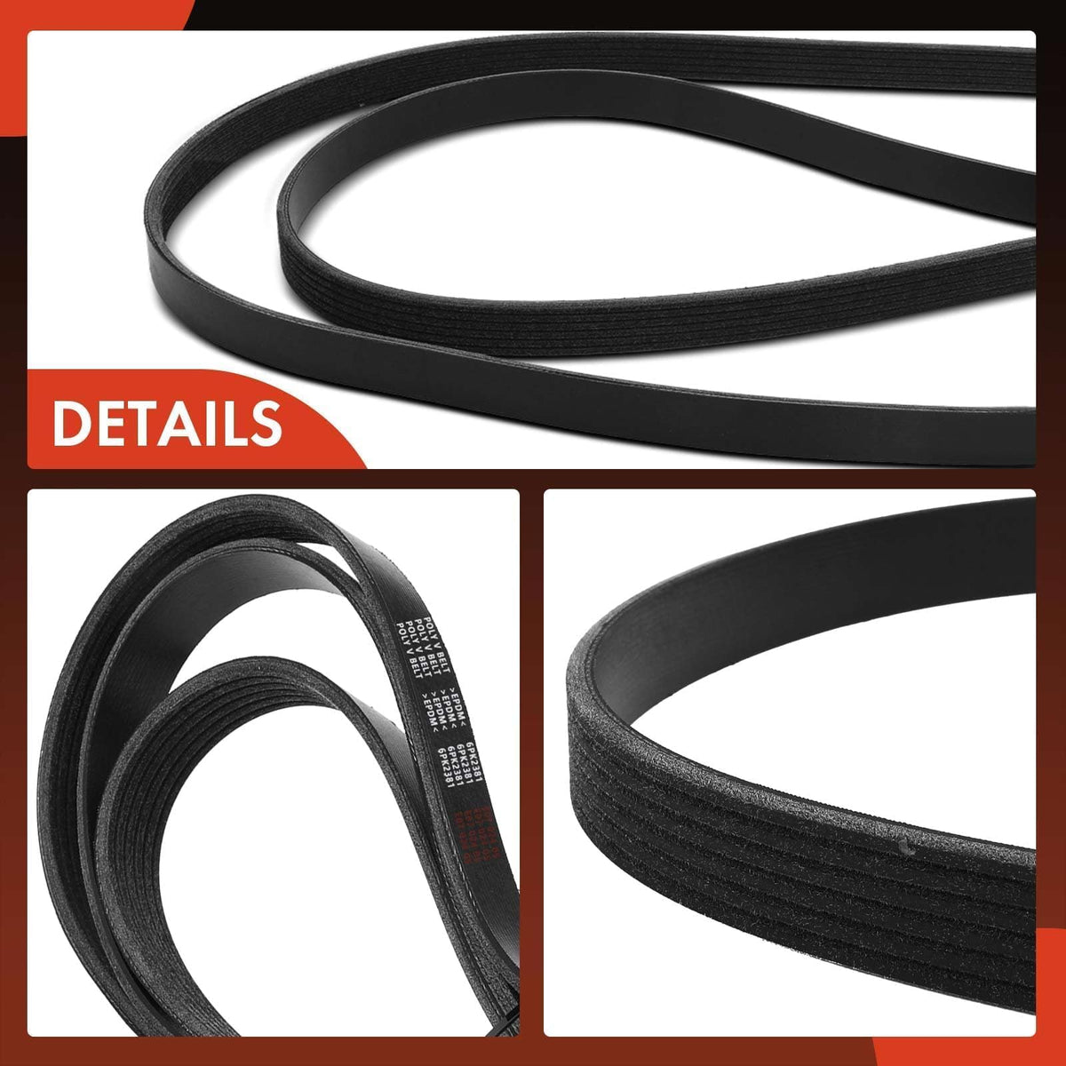 A-Premium belt on pulleys checking alignment to minimize noise and prolong life