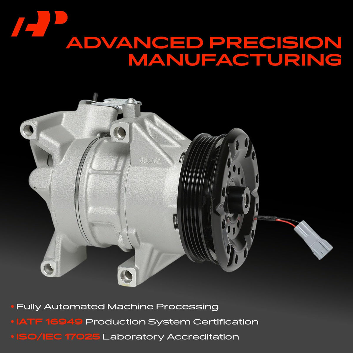A-Premium pulley close-up highlighting 4-groove design for belt fitment