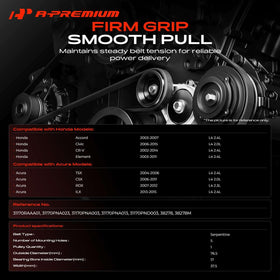 A-Premium pulley close-up highlighting smooth surface and quiet rotation benefit
