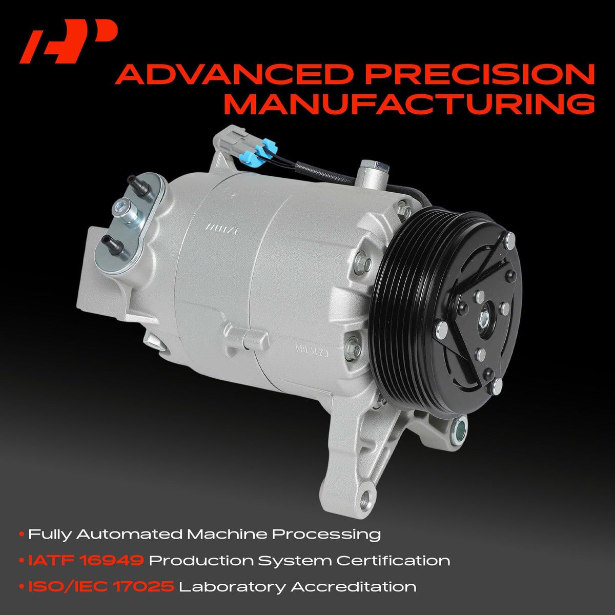 A-Premium six-groove pulley detail for correct belt alignment benefit