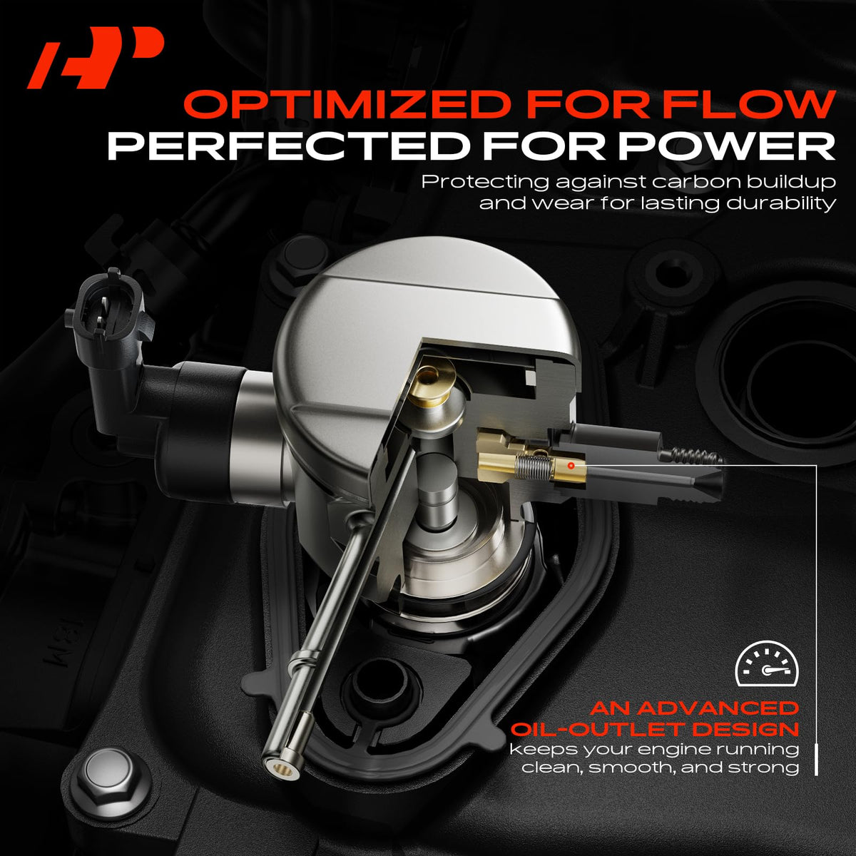A-Premium pump installed on engine showing correct on-engine placement and service readiness