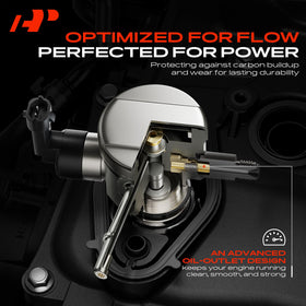 A-Premium pump installed on engine showing correct on-engine placement and service readiness