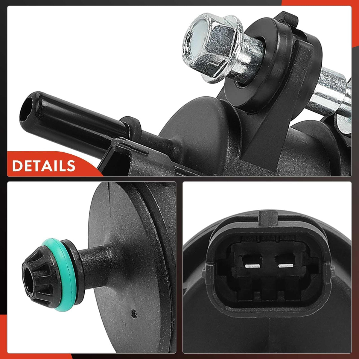 A-Premium purge solenoid installed under hood demonstrating correct fitment