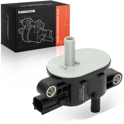 A-Premium purge valve front view showing body and ports for easy replacement