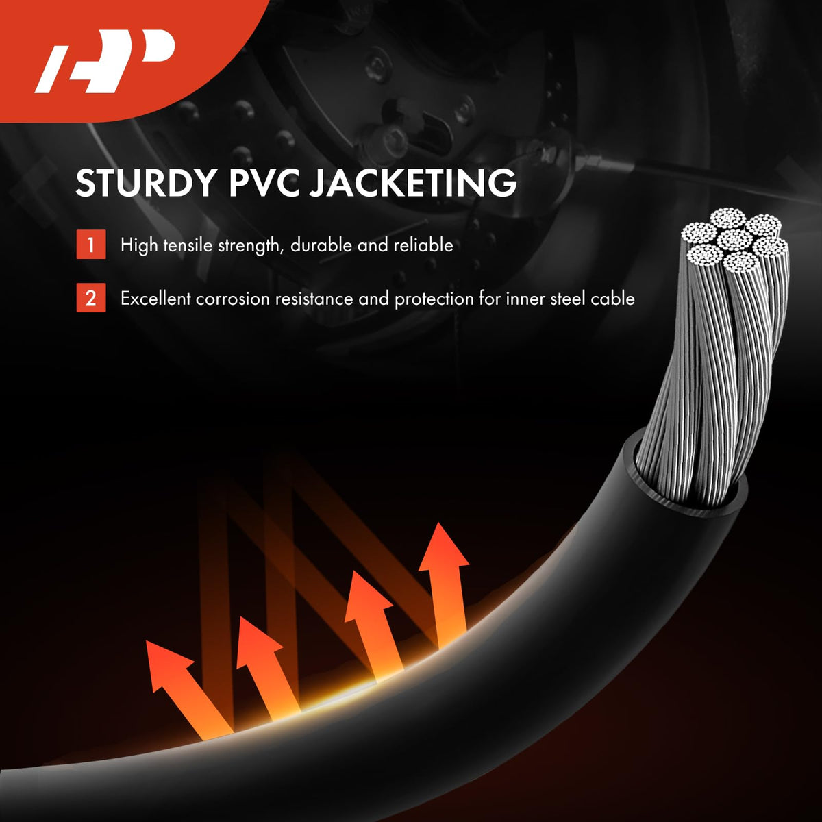 A-Premium PVC sleeve close-up showing corrosion resistance benefit