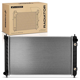 A-Premium radiator assembly front view showing full unit and fitment benefit