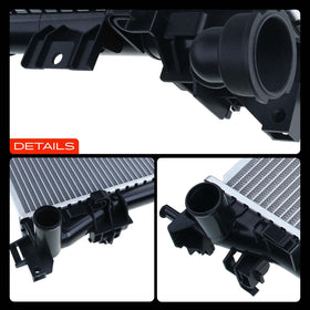A-Premium radiator in a garage setting suggesting professional-quality replacement