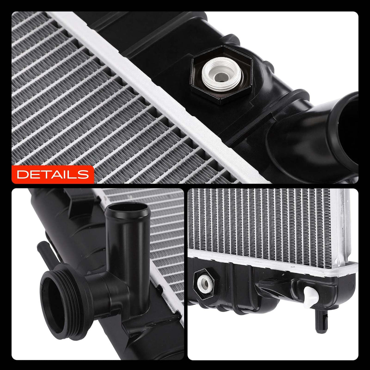 A-Premium radiator in SUV towing trailer demonstrating stable cooling under load benefit