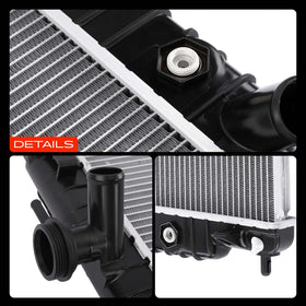 A-Premium radiator in SUV towing trailer demonstrating stable cooling under load benefit