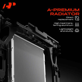 A-Premium radiator mounting bracket close-up showing sturdy attachment points for secure install