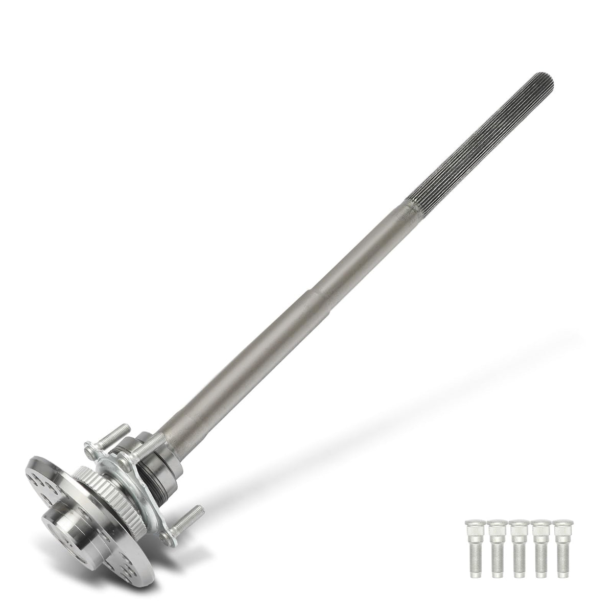 A-Premium rear axle front view showing solid build and direct replacement benefit