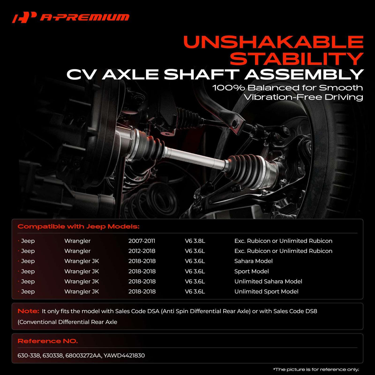 A-Premium close-up of input shaft splines showing 30-spline precision fit benefit