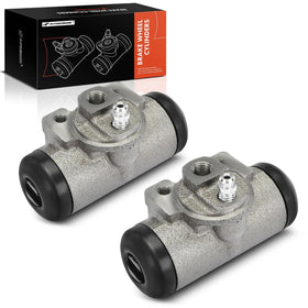 A-Premium front view of wheel cylinder showing compact fit and reliable construction