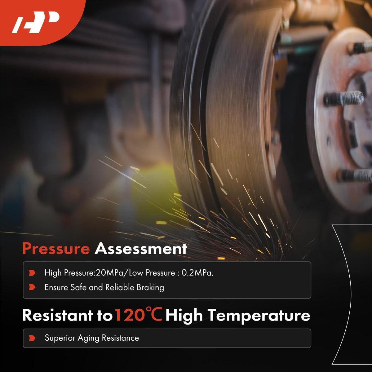 A-Premium cylinder mounted on brake backing plate demonstrating installation readiness