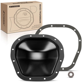 A-Premium front view of rear differential cover showing bolt pattern and fit benefits