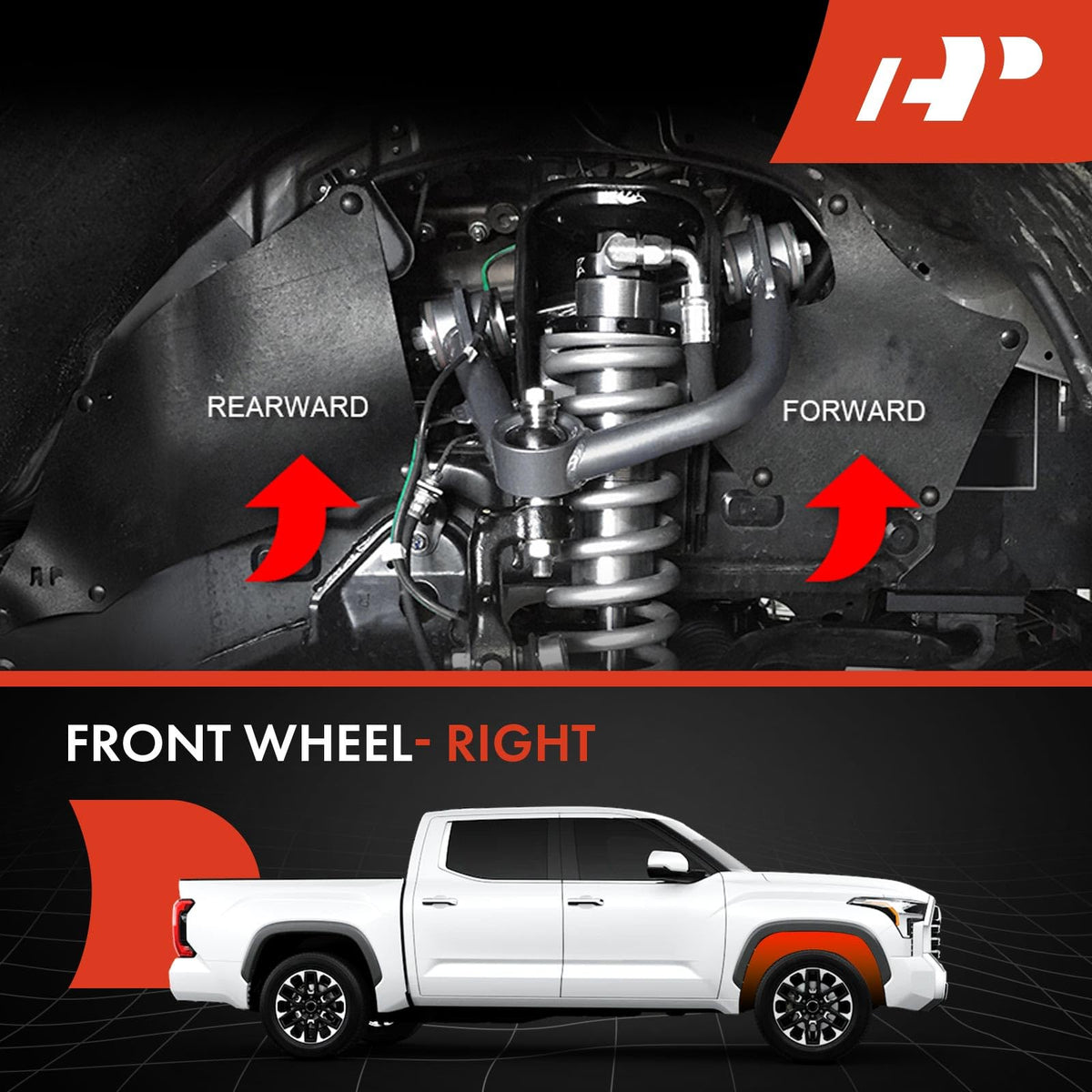 A-Premium rear view of liner installed showing expanded coverage and protection