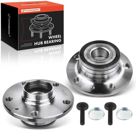 A-Premium rear hub front view showing flange and studs, benefit: clear fit recognition