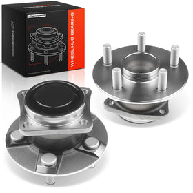 A-Premium rear hub front view showing mounting face and benefit of direct-fit replacement