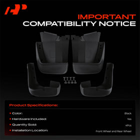 A-Premium rear left flap installed guarding lower quarter panel from chips