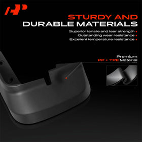 A-Premium rear right flap fitting snugly and preventing road spray