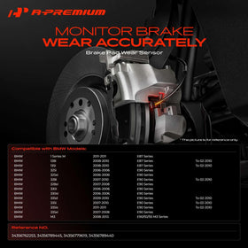 A-Premium rear sensor full length illustrating correct routing and fit