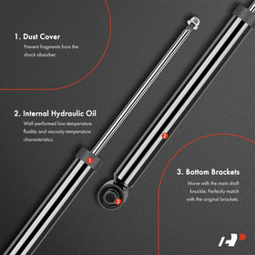 A-Premium rear shock close detail emphasizing precision construction and fitment