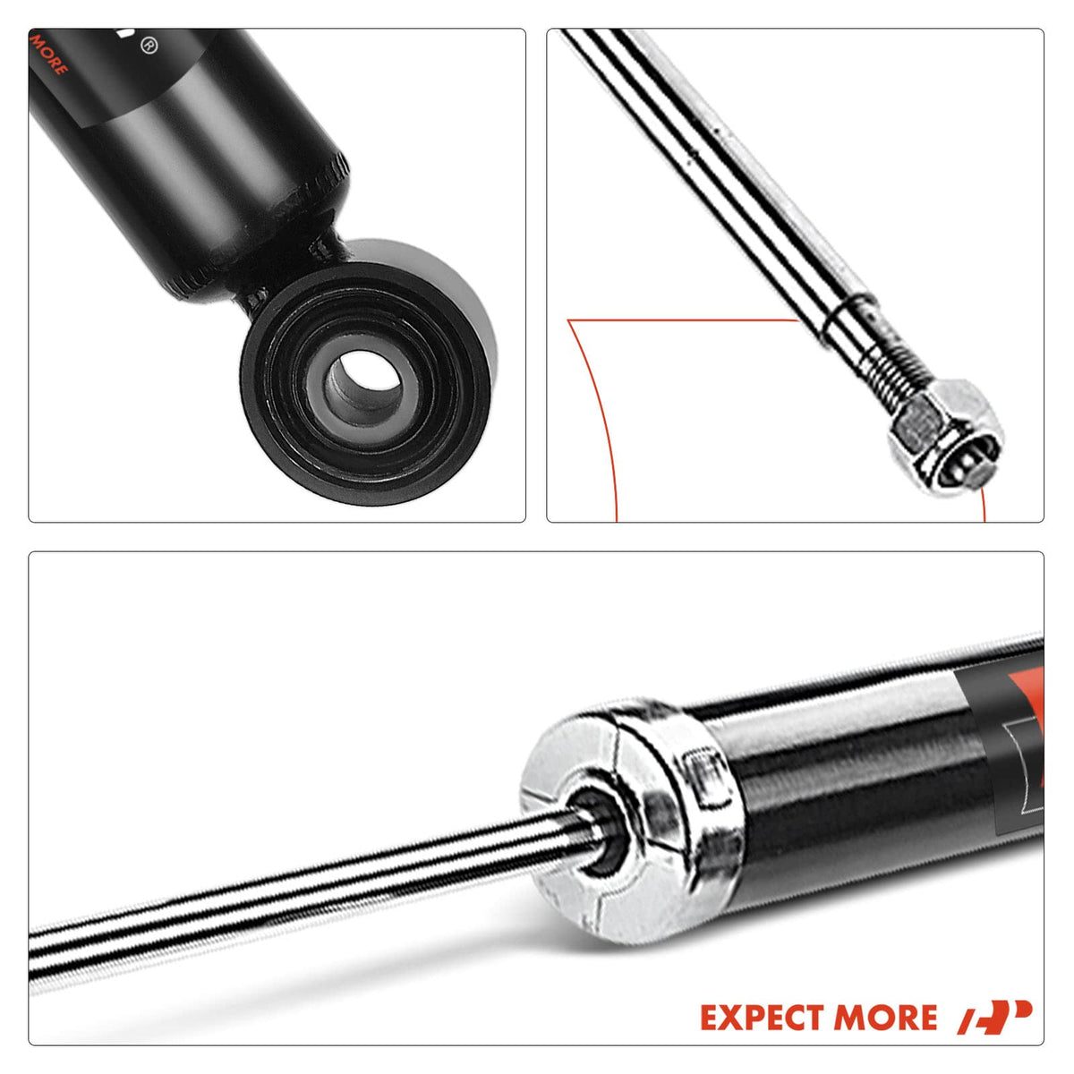 A-Premium compressed and extended states showing full stroke and travel reliability
