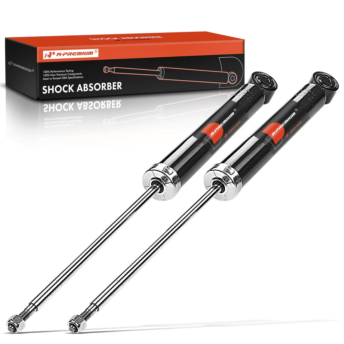 A-Premium rear shock front view showing durable construction and fitment clarity