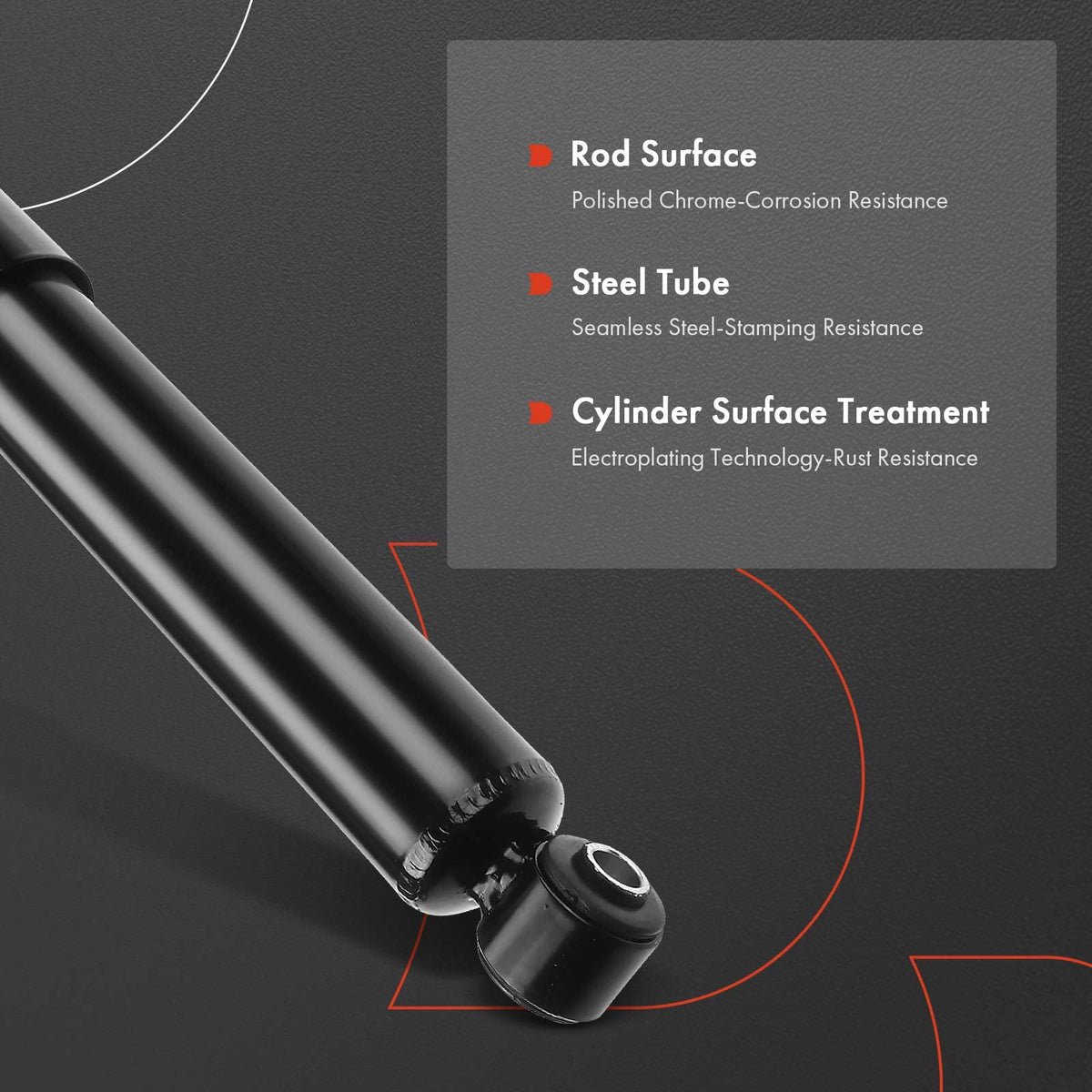 A-Premium rear shock installed on vehicle restoring rear stability