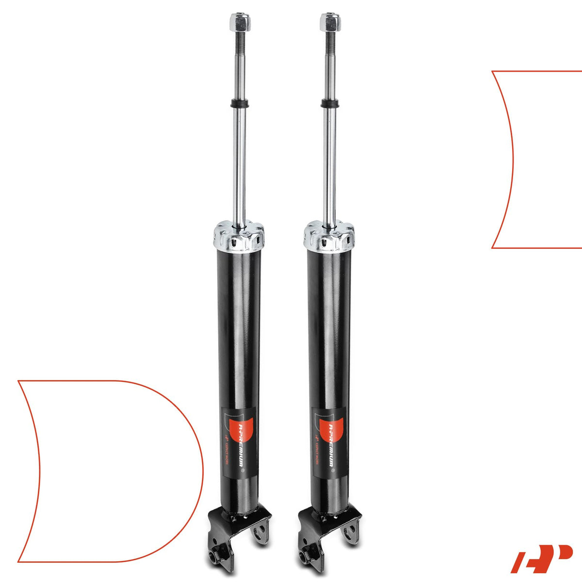 A-Premium rear shock in roadside setting illustrating smoother handling