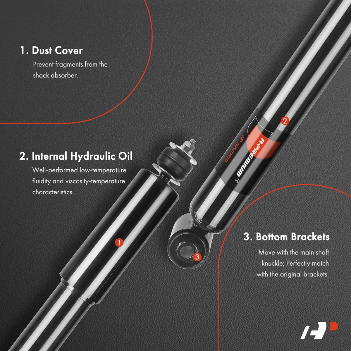 A-Premium image of mounting holes illustrating OEM-matched fit and easy install