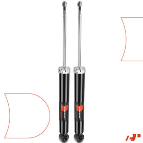 A-Premium rear shock next to ruler showing scale and specs for confident selection benefit