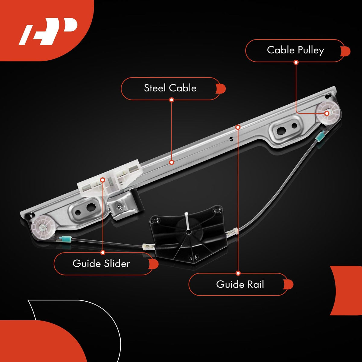 A-Premium regulator installed in door showing correct fit and restored function