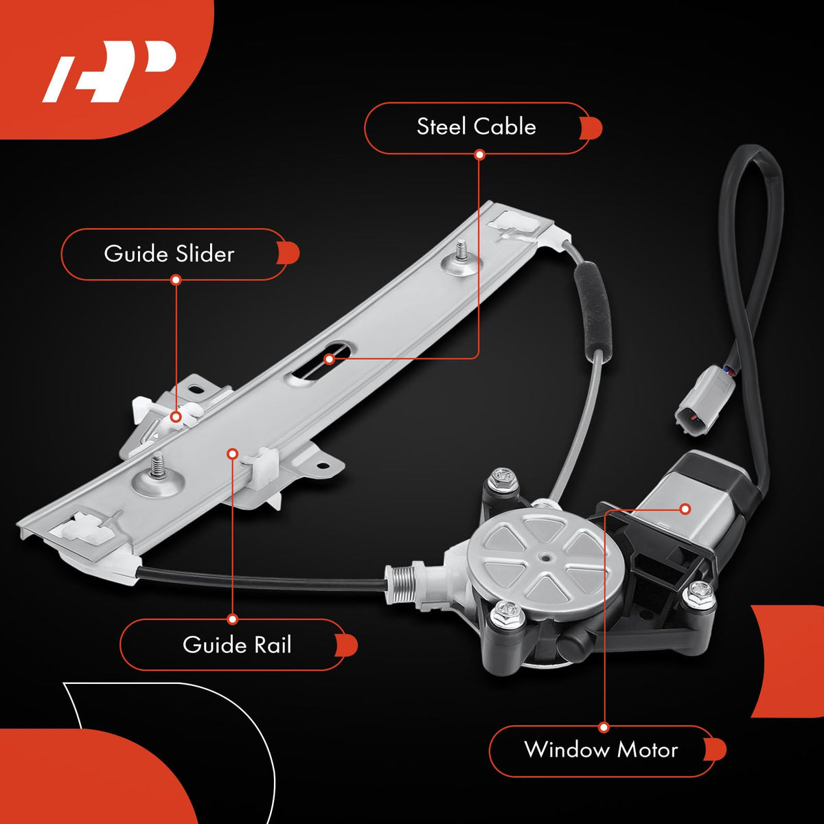 A-Premium regulator label with reference numbers for accurate part matching