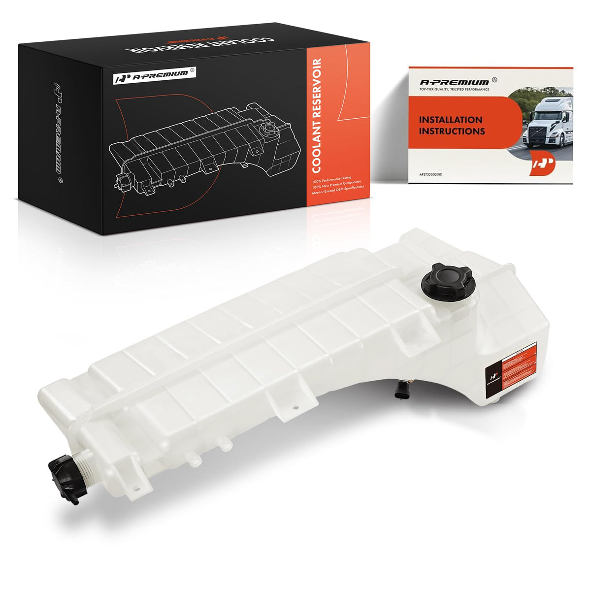 A-Premium reservoir front view showing direct-fit design and quick replacement benefit