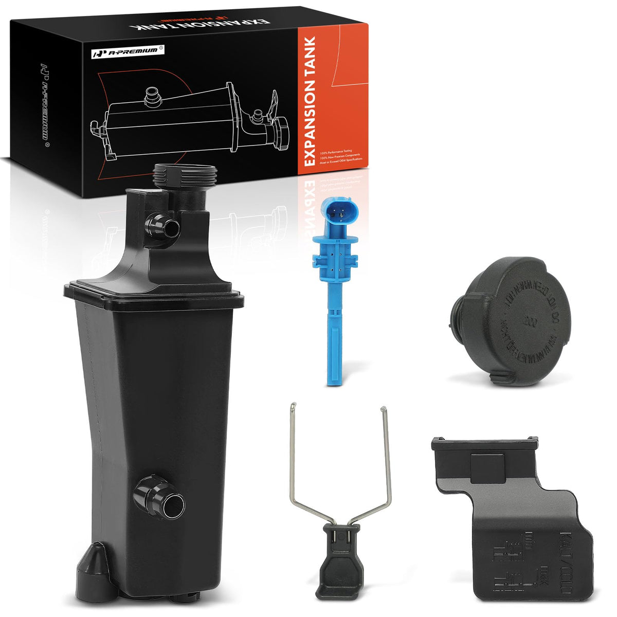 A-Premium reservoir front view showing fitment and OEM styling for correct replacement