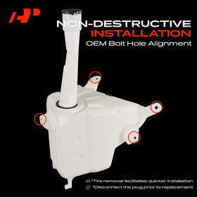 A-Premium hose and cap details highlighting included components for convenience