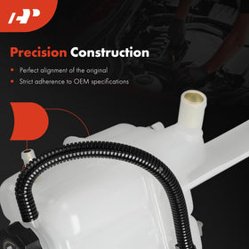 A-Premium reservoir installed under hood demonstrating direct fit