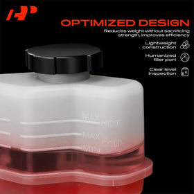 A-Premium top fill port view for convenient fluid refill access