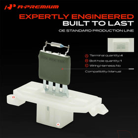 A-Premium resistor positioned near dashboard demonstrating easy replacement benefit