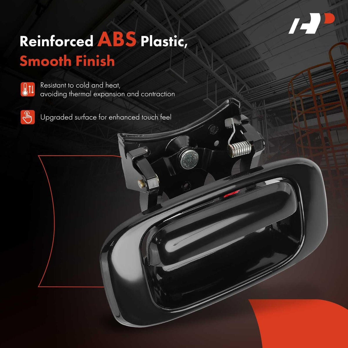 A-Premium rod clips detail showing fastening parts and secure fit benefit