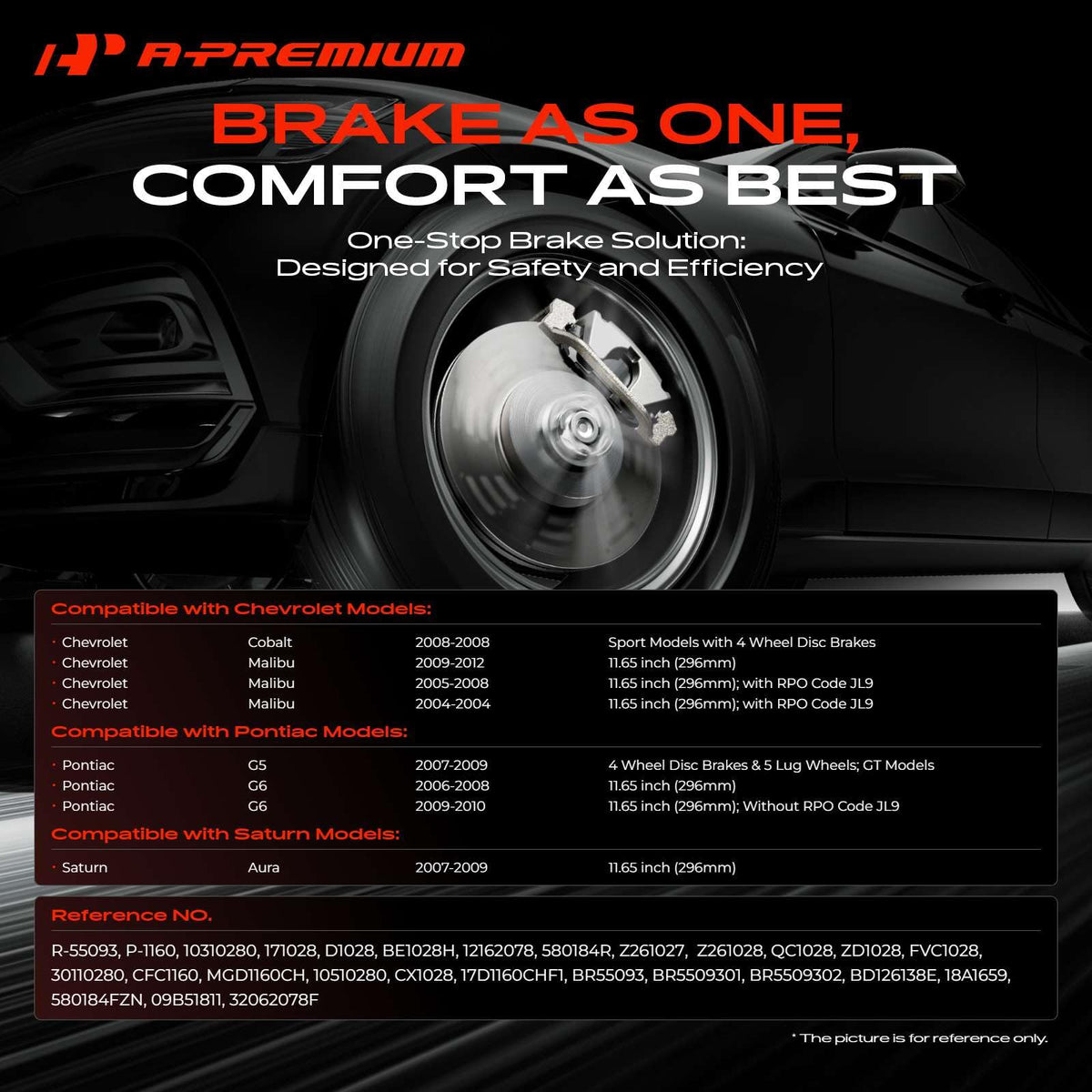 A-Premium rotor coating close-up showing corrosion-resistant finish for longer life