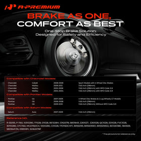 A-Premium rotor coating close-up showing corrosion-resistant finish for longer life