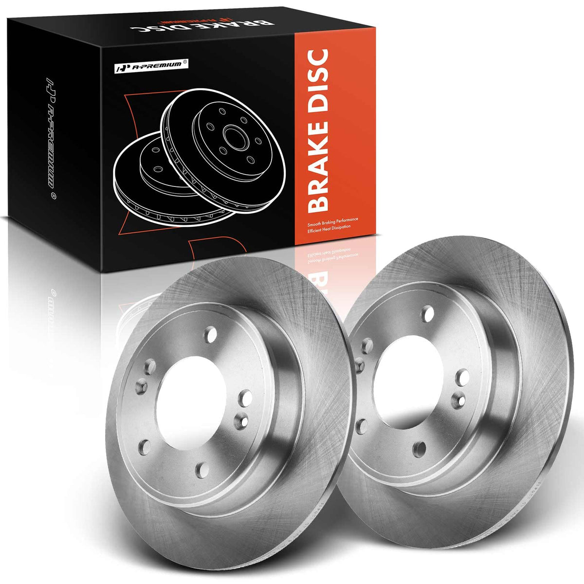A-Premium front view of rear rotor shows fit and finish for exact replacement