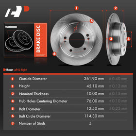 A-Premium rotor installed behind a rear wheel demonstrating proper fitment