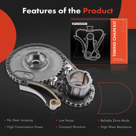 A-Premium chain and sprocket beside ruler showing correct scale and sizing
