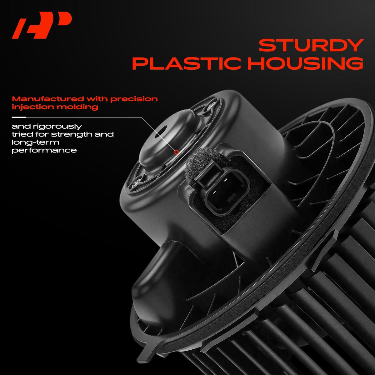 A-Premium blower held in hand to show compact size and simple replacement
