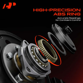 A-Premium hub next to ruler showing scale for correct size confirmation