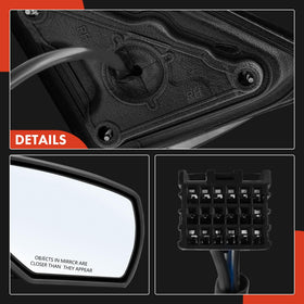 A-Premium mirror beside ruler showing exact size for proper fit